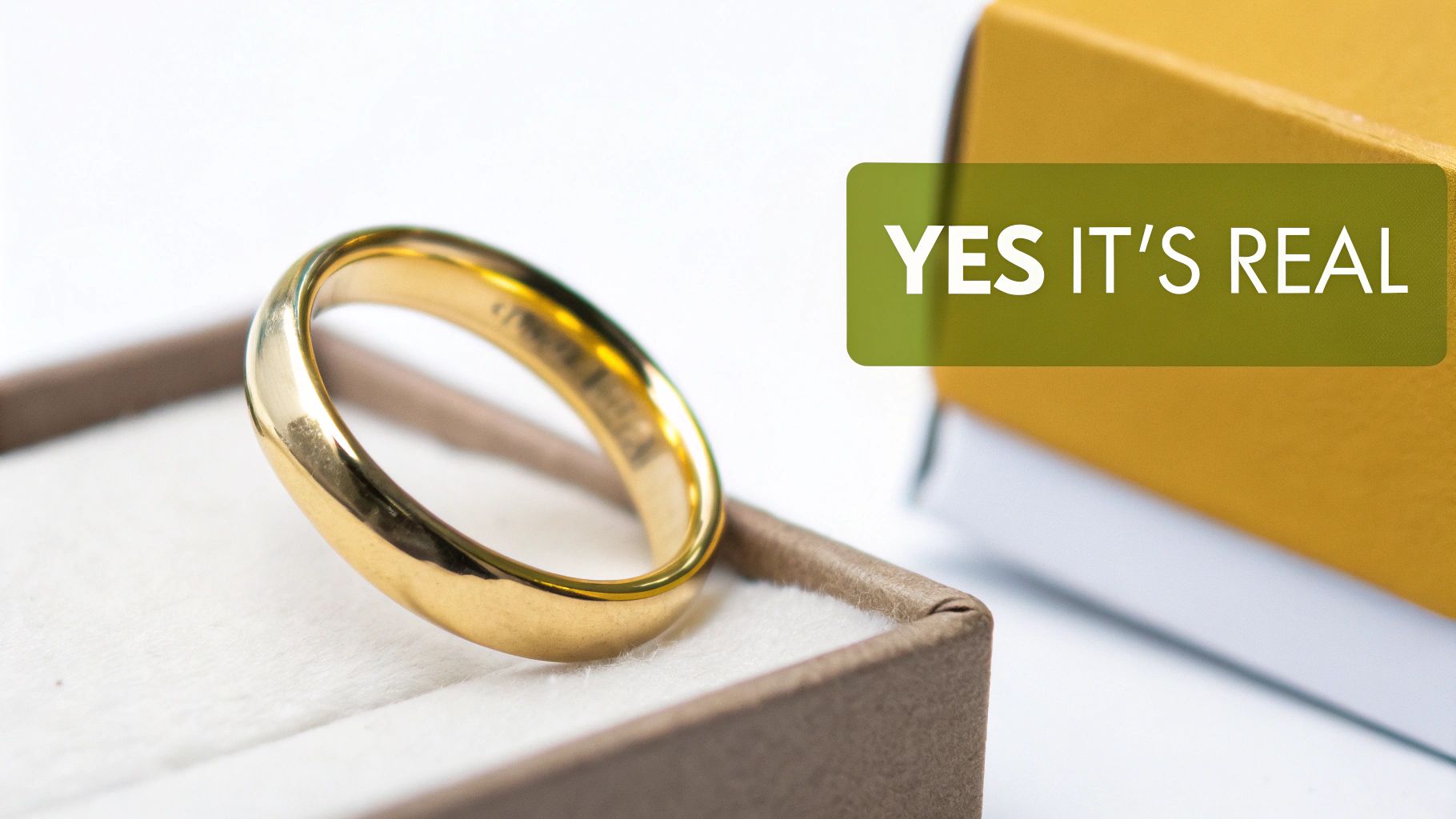 A close-up of a 14k gold plated necklace showing its shine and texture.