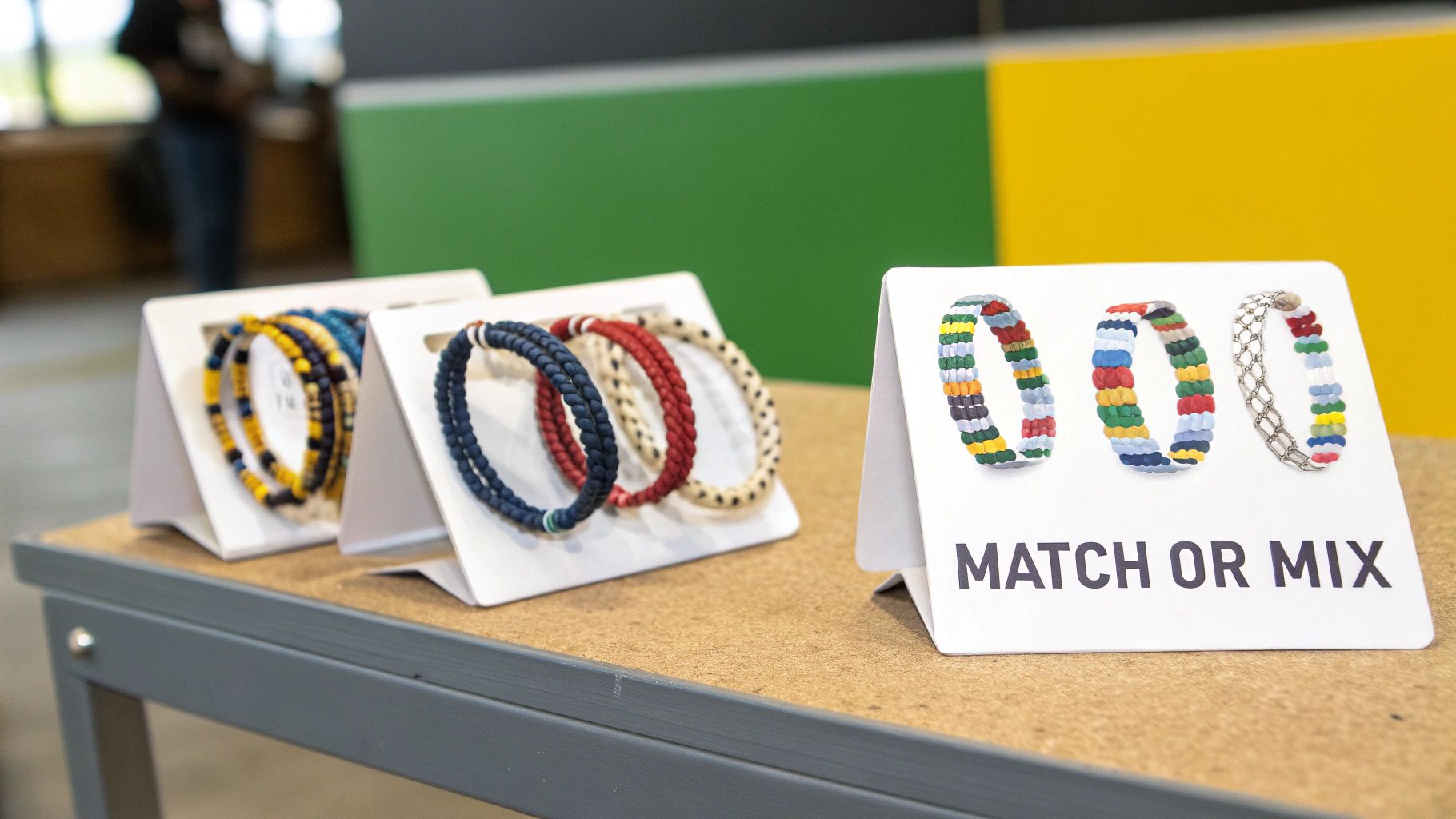 A group of bridesmaids showing off their coordinated yet slightly different jewelry sets.