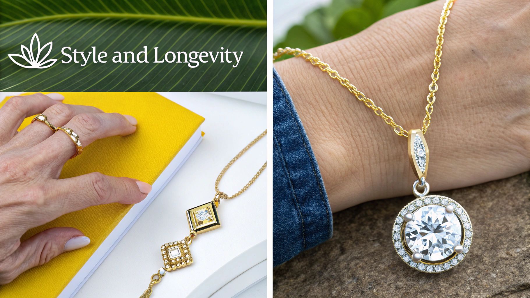 A collection of bridesmaid jewelry sets made from various materials like sterling silver and gold-plated brass, displayed on a velvet tray.