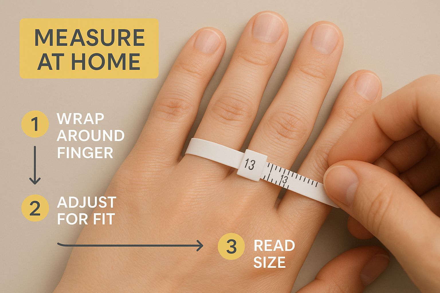 Infographic about ring sizers online