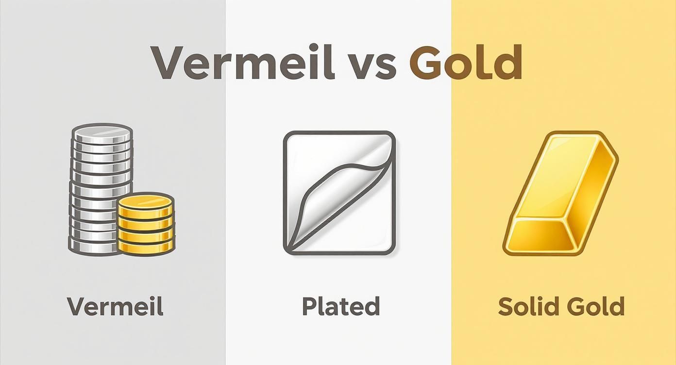 Infographic about does vermeil tarnish