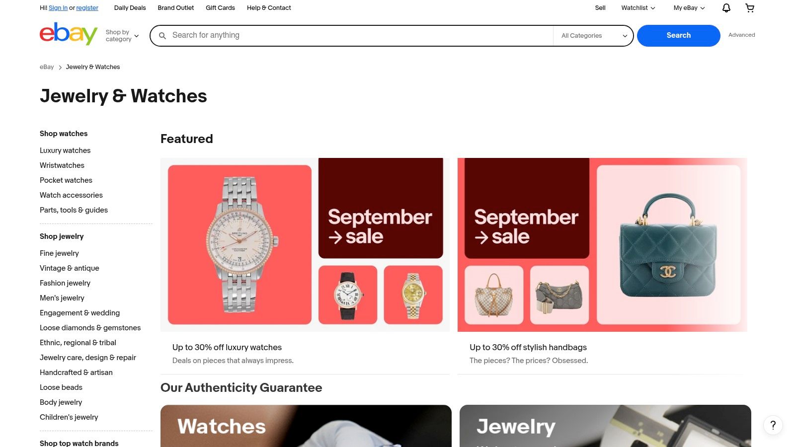 eBay (Fine Jewelry with Authenticity Guarantee)