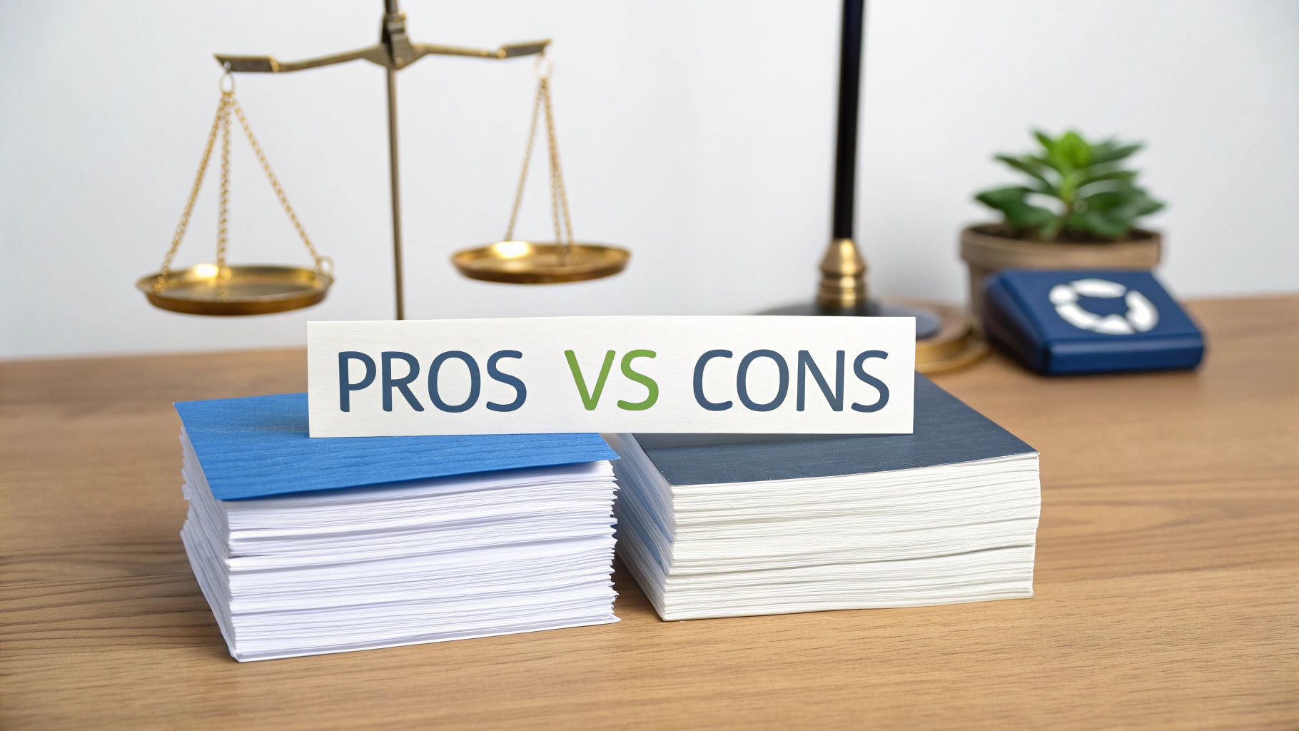 A scale balancing a piggy bank on one side and a first aid kit on the other, symbolizing the financial trade-offs of health insurance.