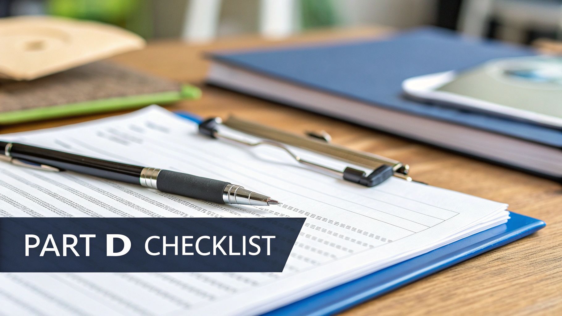 A senior couple reviewing their insurance plan documents together at their kitchen table.