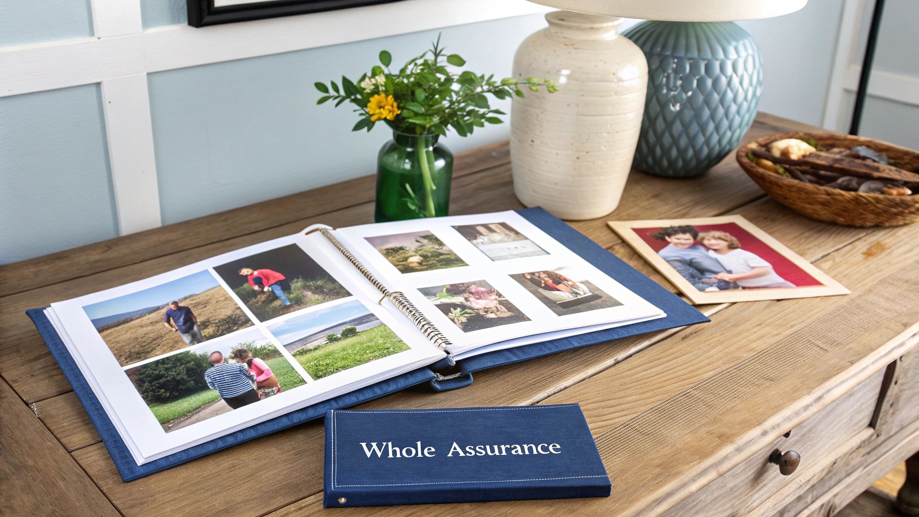 Infographic detailing the key features of Whole Life Insurance, such as lifelong coverage, fixed premiums, and guaranteed cash value growth.