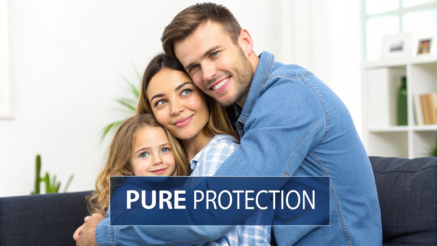 A happy family of four enjoying a sunny day outdoors, representing the protection term life insurance offers during crucial years.