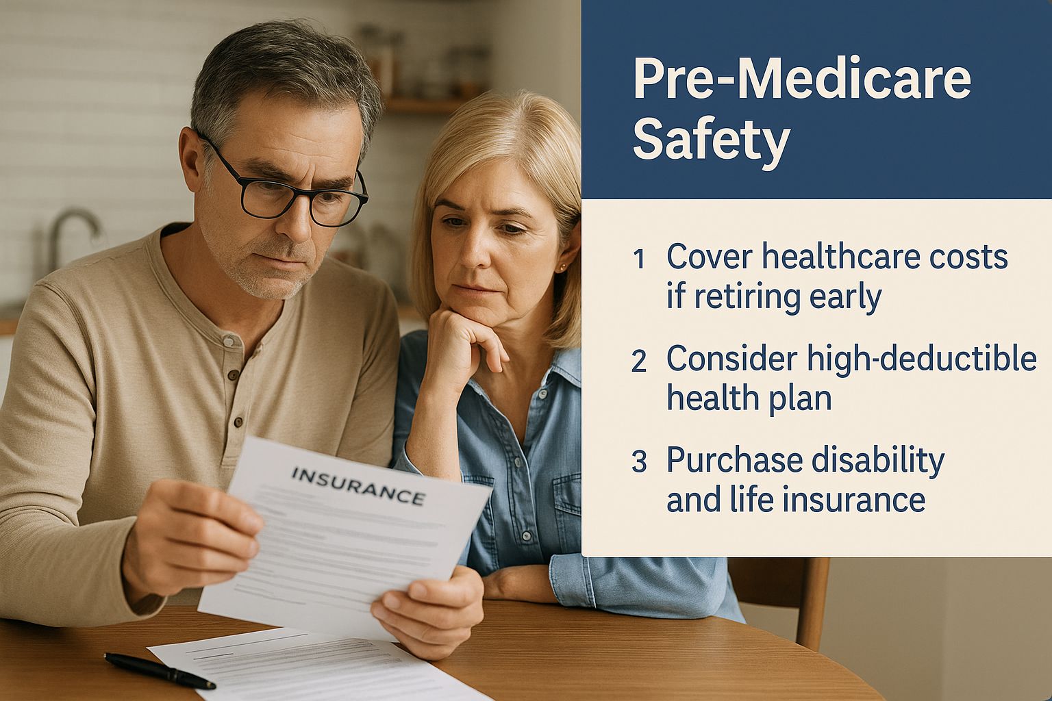 Infographic about health insurance before medicare