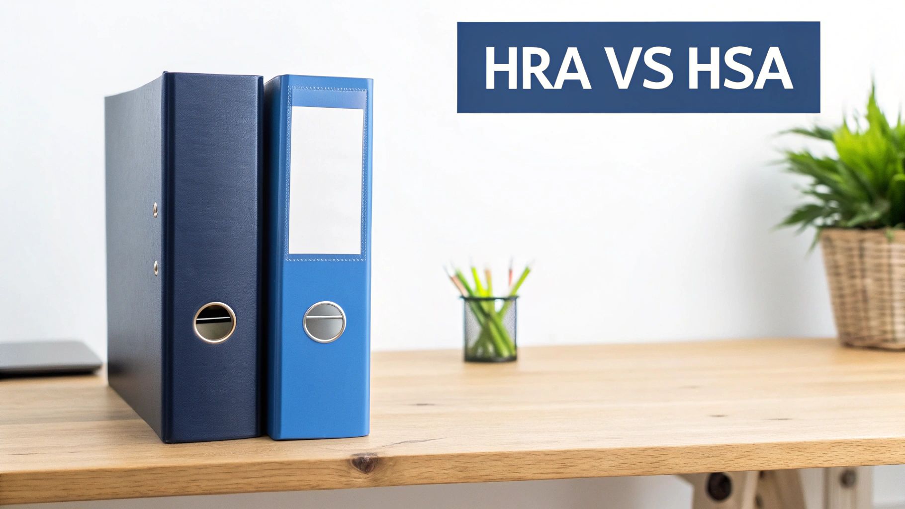 An image showing a magnifying glass over the acronyms HRA and HSA, symbolizing a close look at their differences.