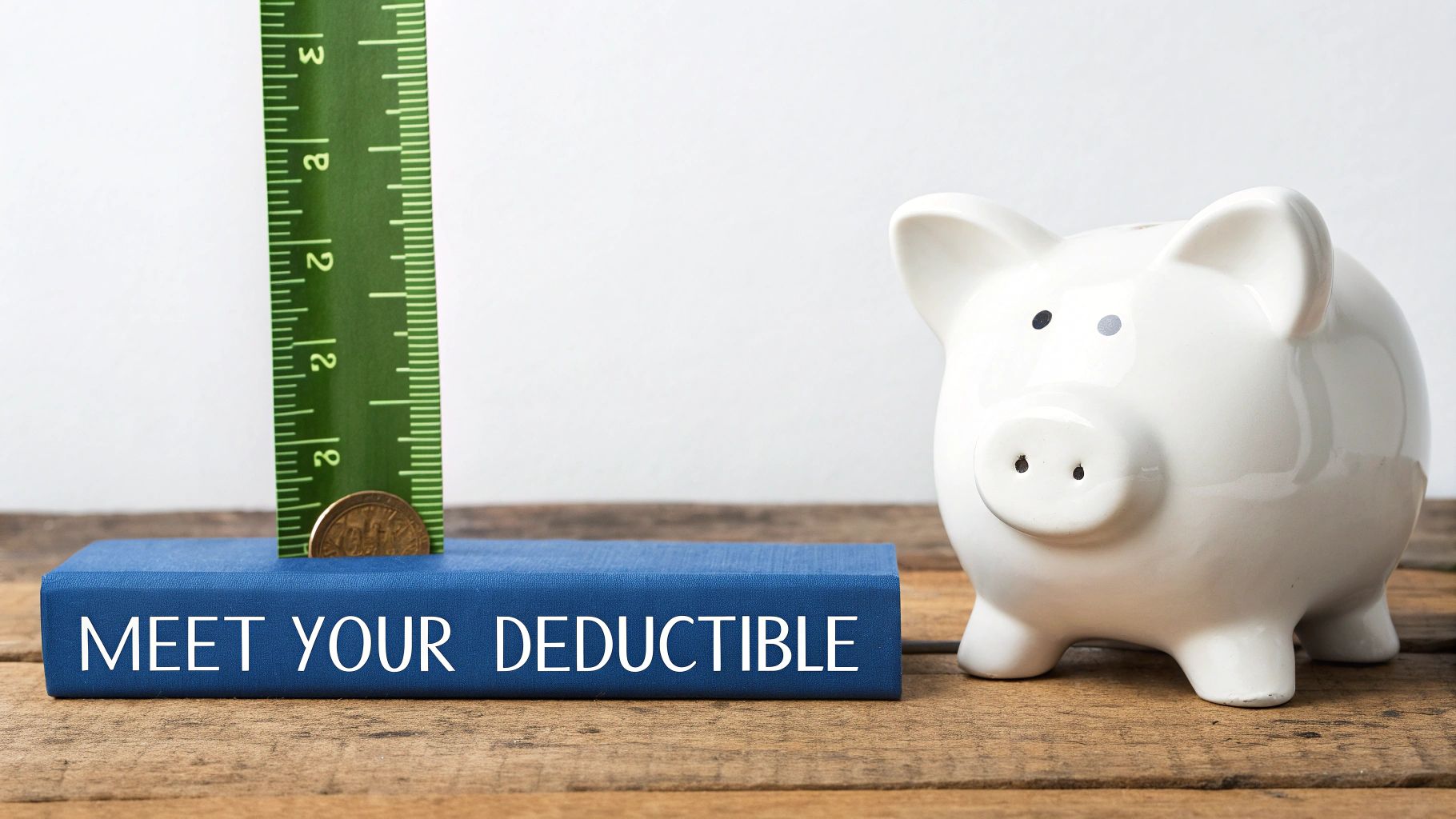 A calculator and stethoscope on a wooden table, representing the financial aspects of healthcare.