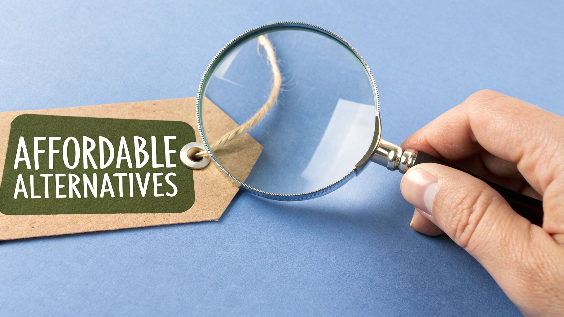 A person comparing two different health insurance plans on a tablet, looking for an affordable option.