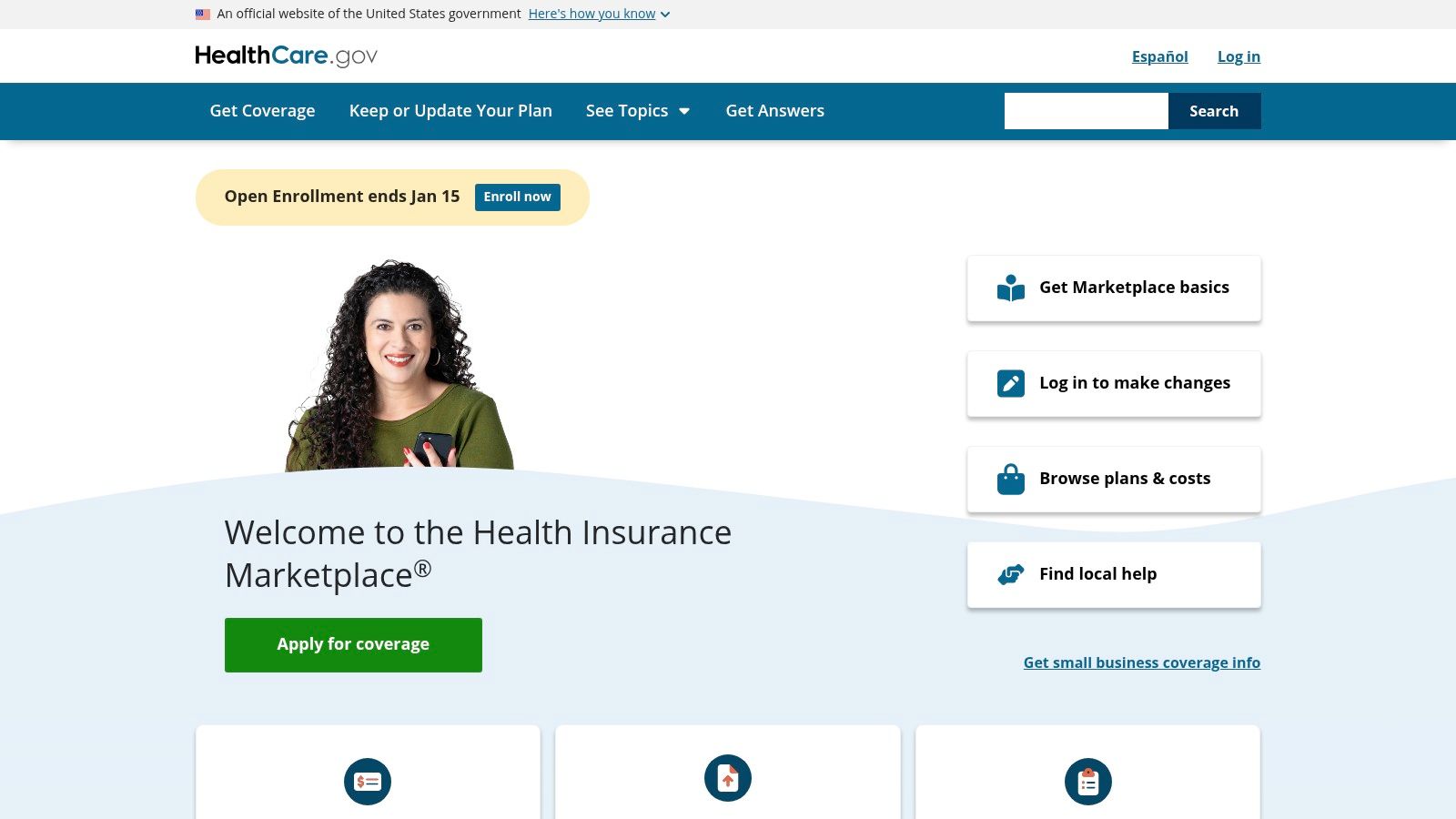 HealthCare.gov (Federal Health Insurance Marketplace)