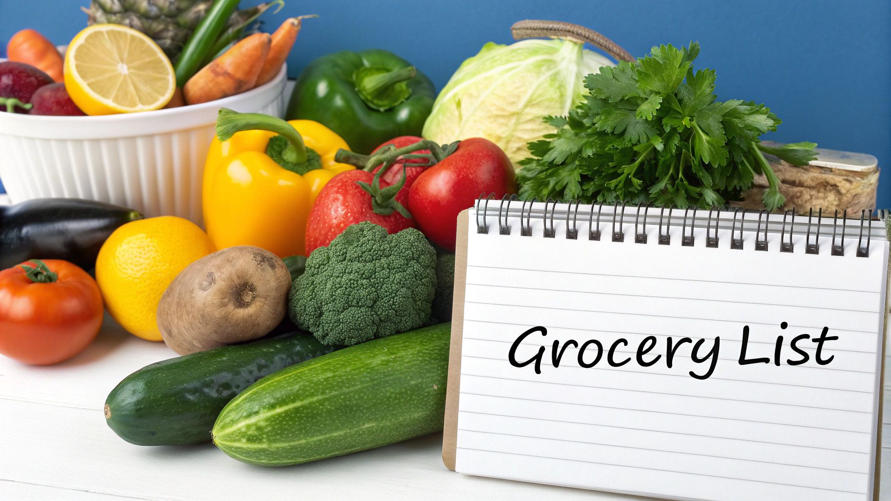 Woman prepping vegetables for simple meal planning