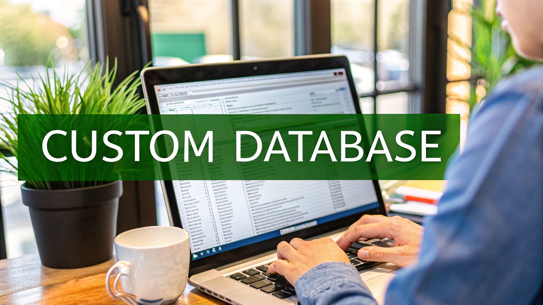 A person organizing recipes on a tablet in the kitchen.