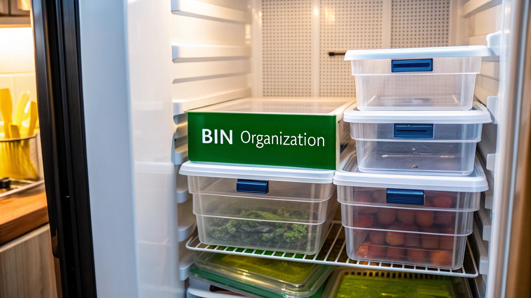 Freezer Bin Organization System