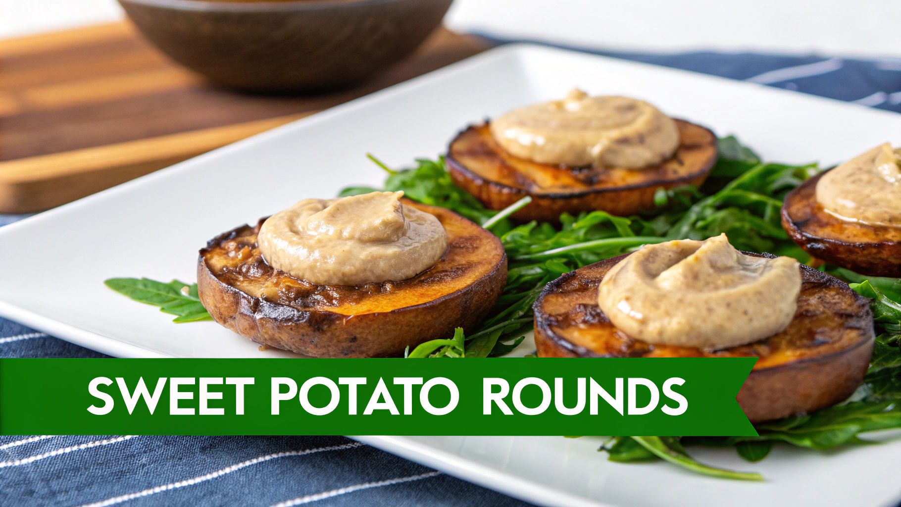 Sweet Potato Rounds with Almond Butter