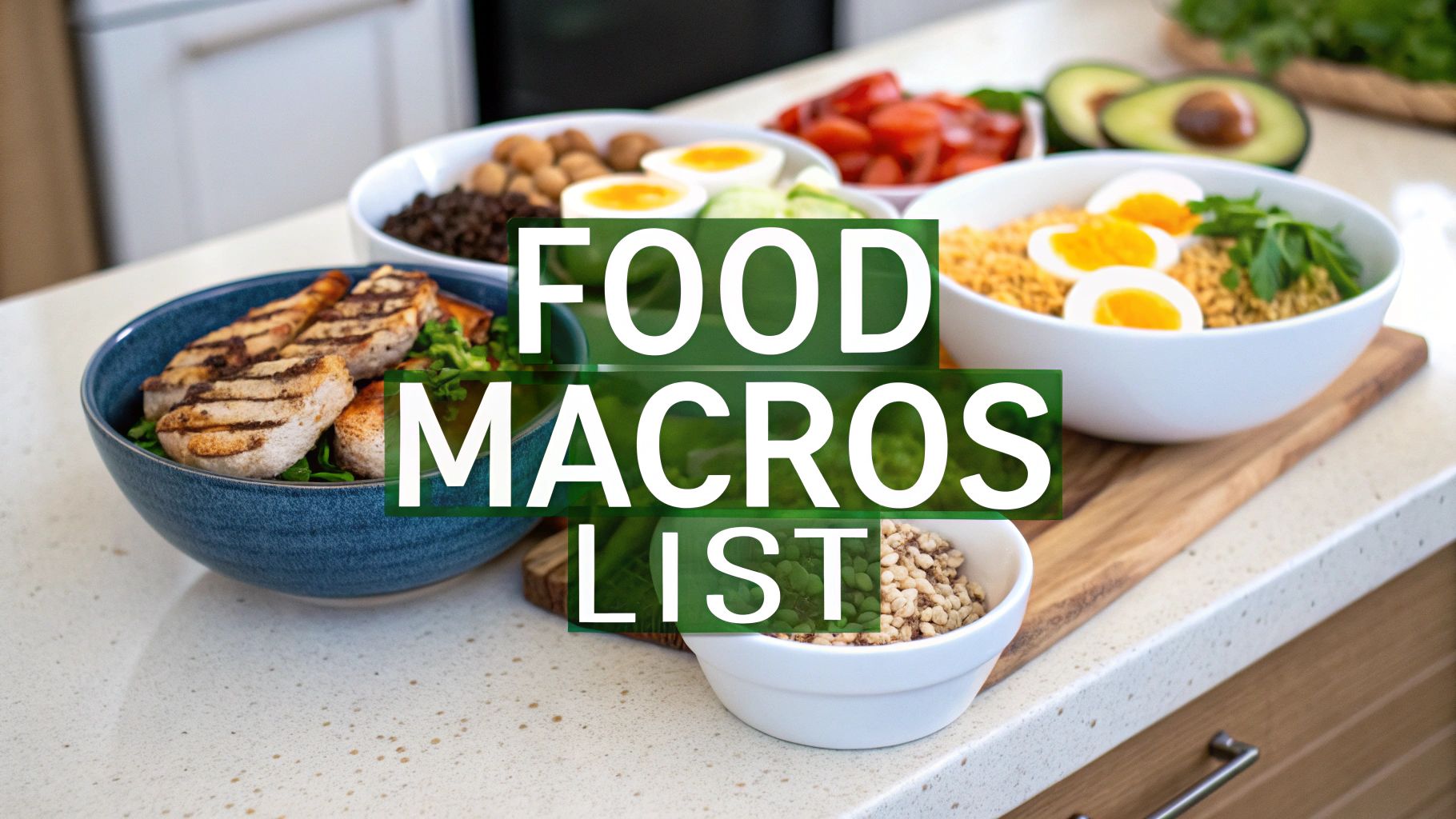 Your Ultimate Food Macros List for Easy Meal Planning
