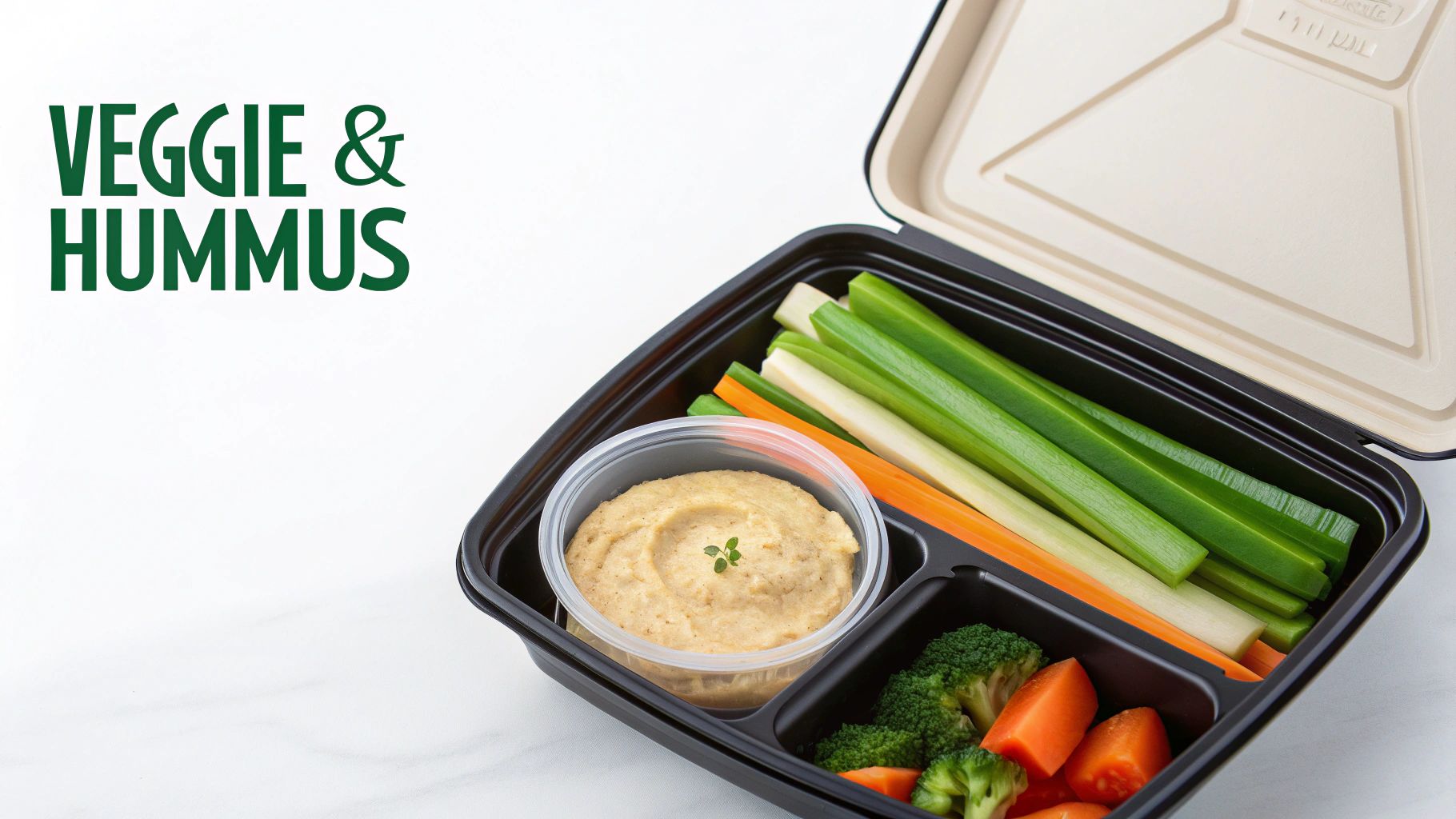 Bento Box Veggie and Hummus Combinations