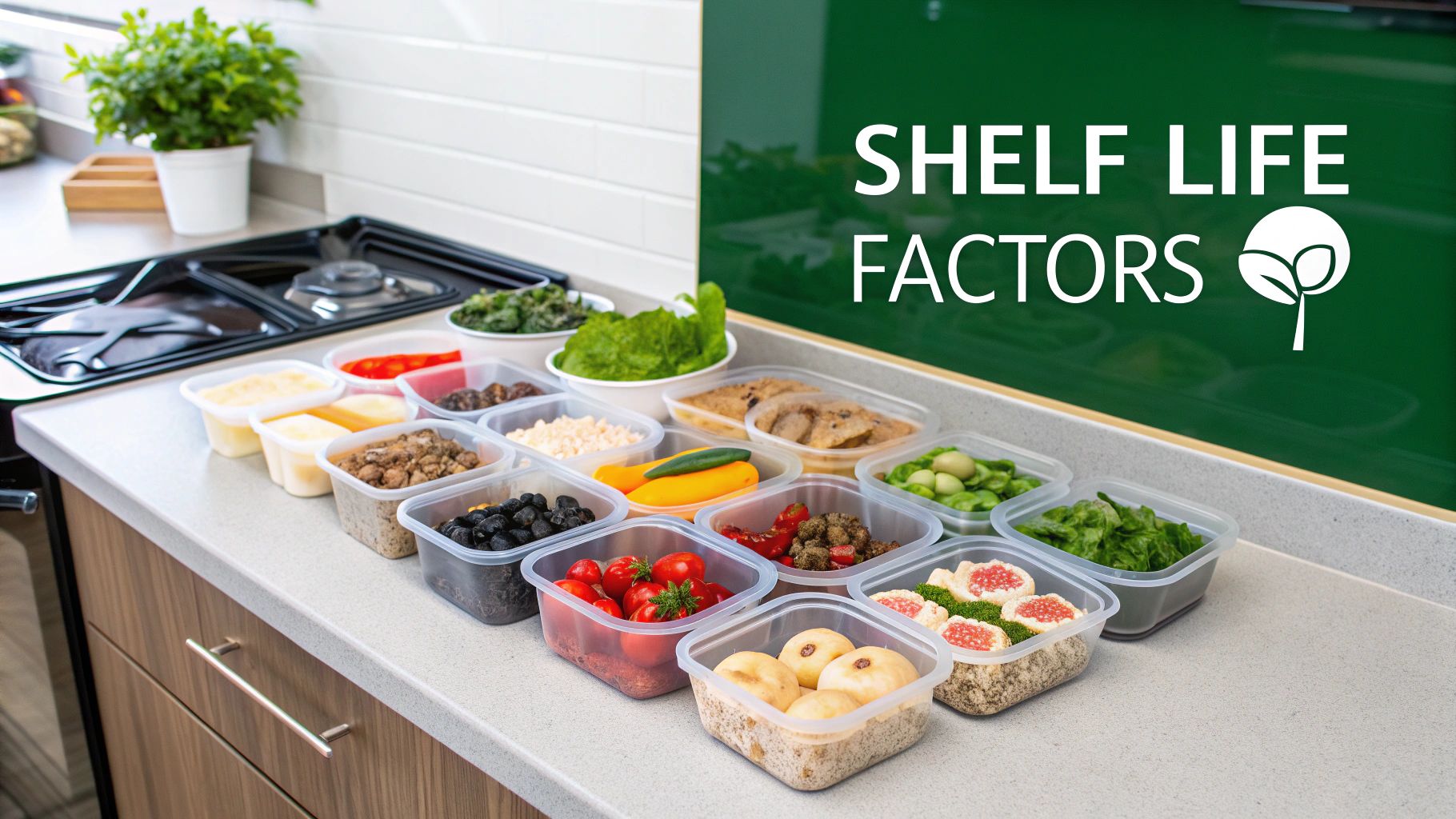 A person inspecting food in a meal prep container, highlighting the idea of checking for spoilage.