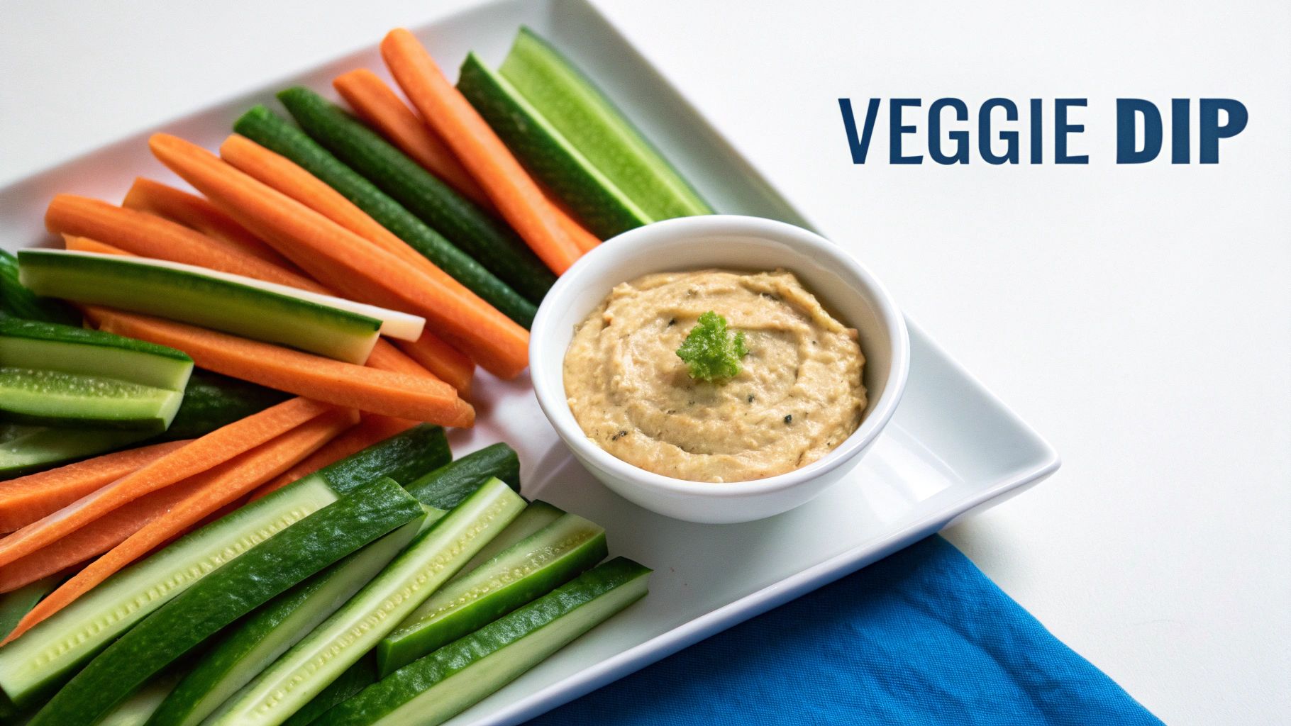 Vegetable Sticks with Hummus