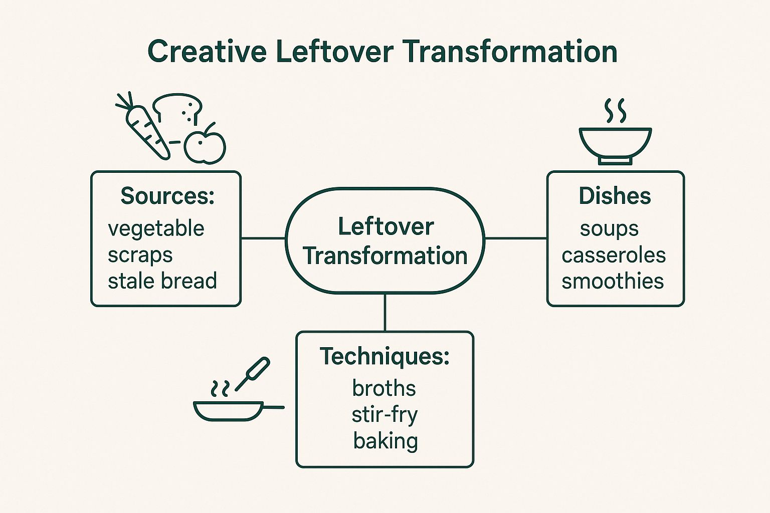 Infographic showing key data about Creative Leftover Transformation
