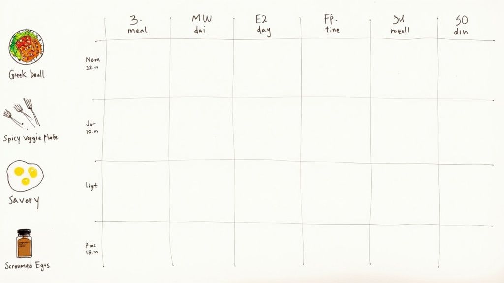 A person preparing a healthy meal with fresh vegetables and lean protein on a kitchen counter.