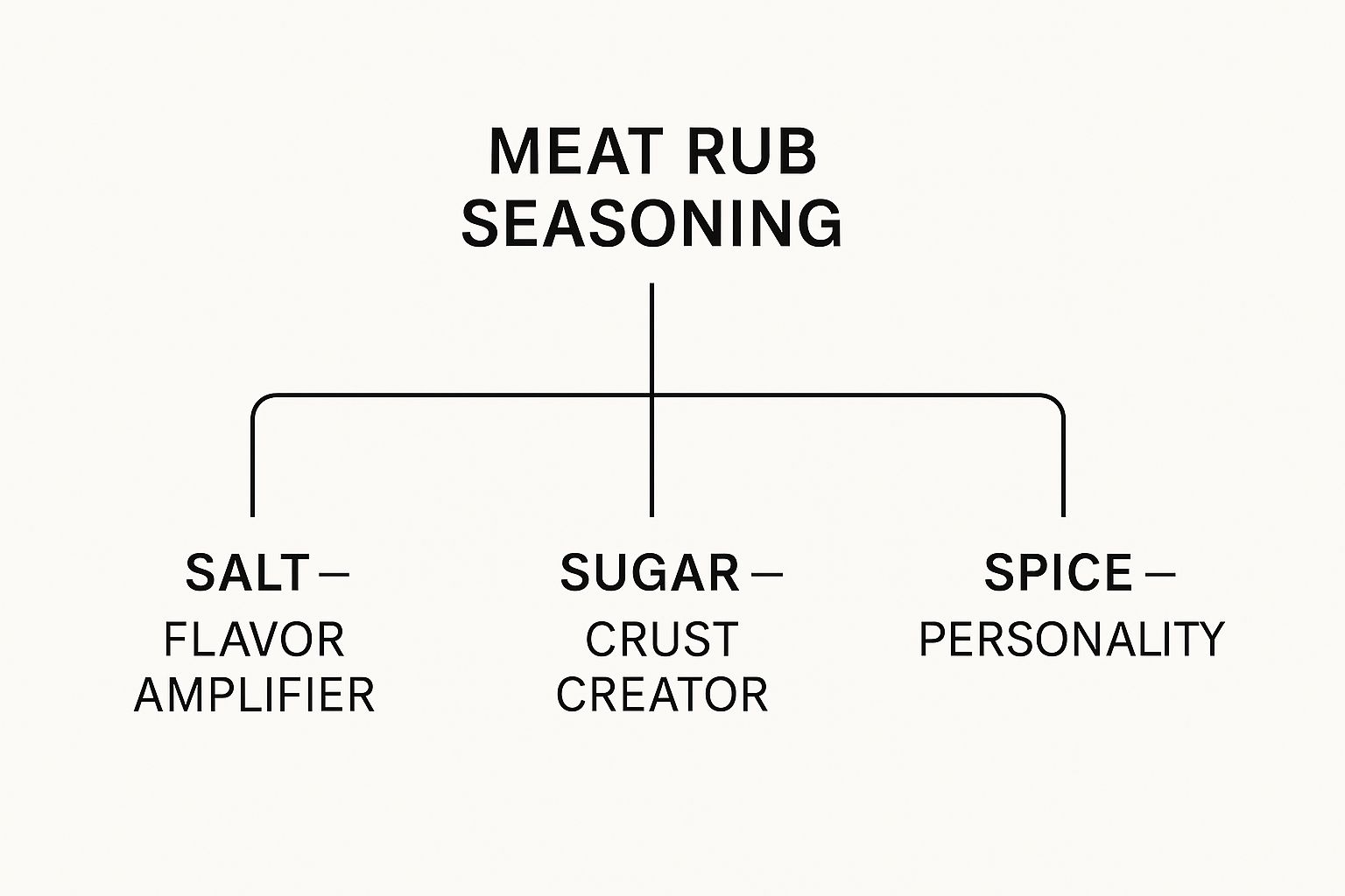Infographic about meat rub seasoning