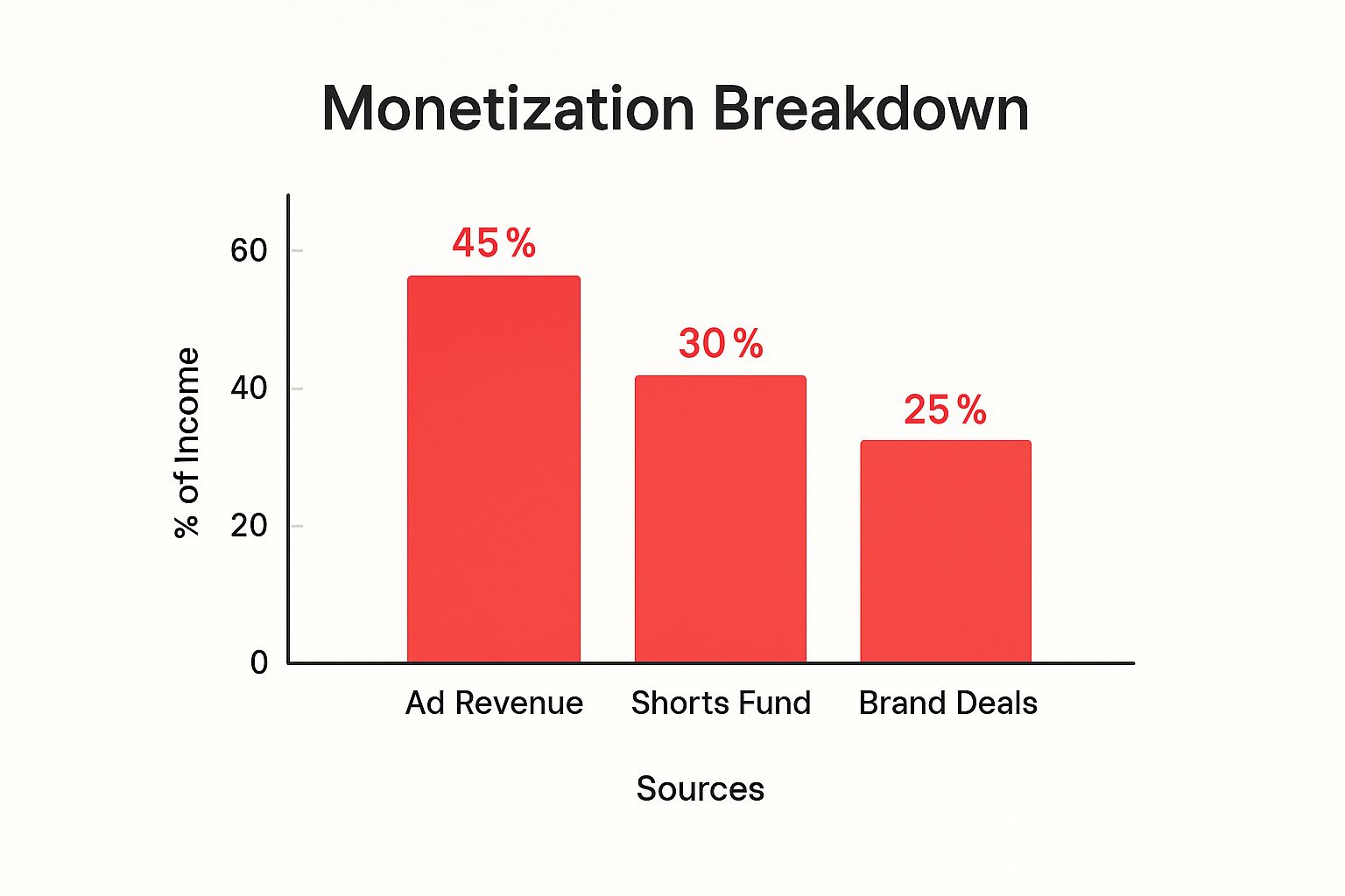 Infographic about are youtube shorts monetized