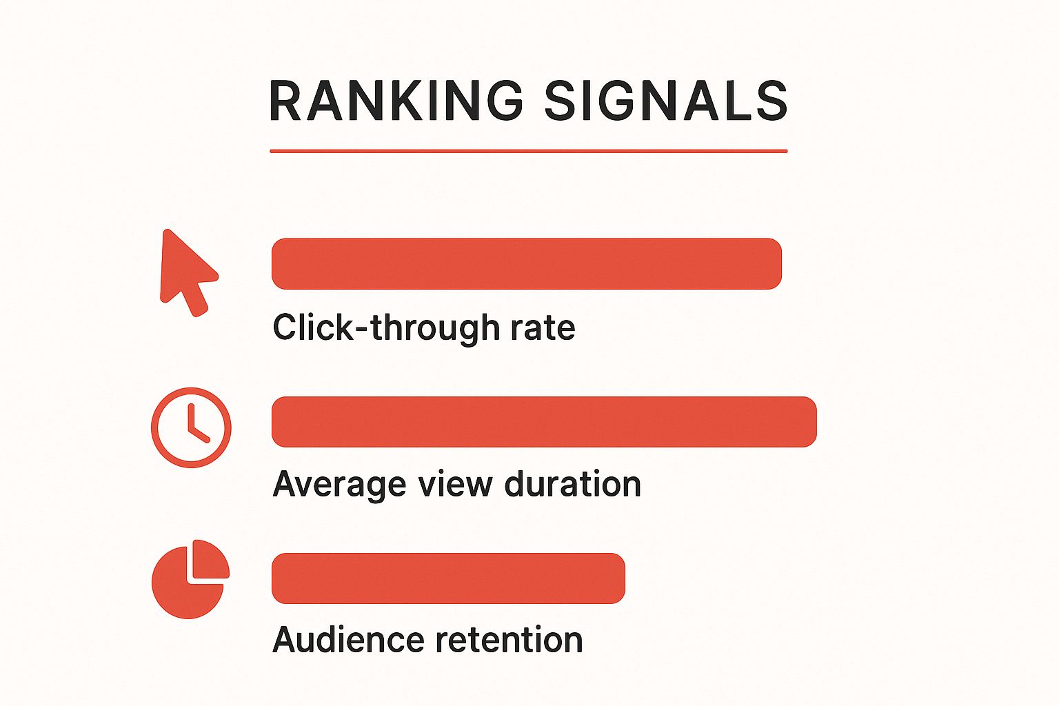 Infographic about how does youtube algorithm work