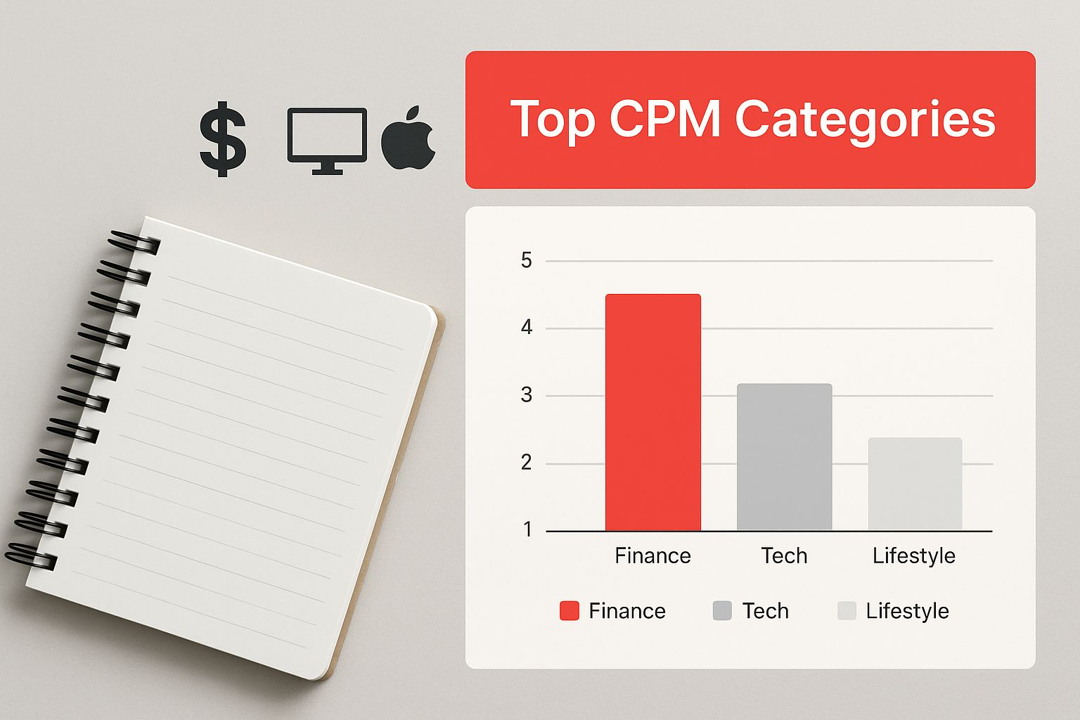 Infographic about youtube cpm by category