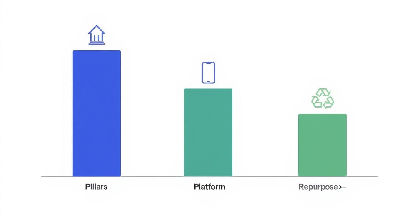 Infographic about how to start a content creation business