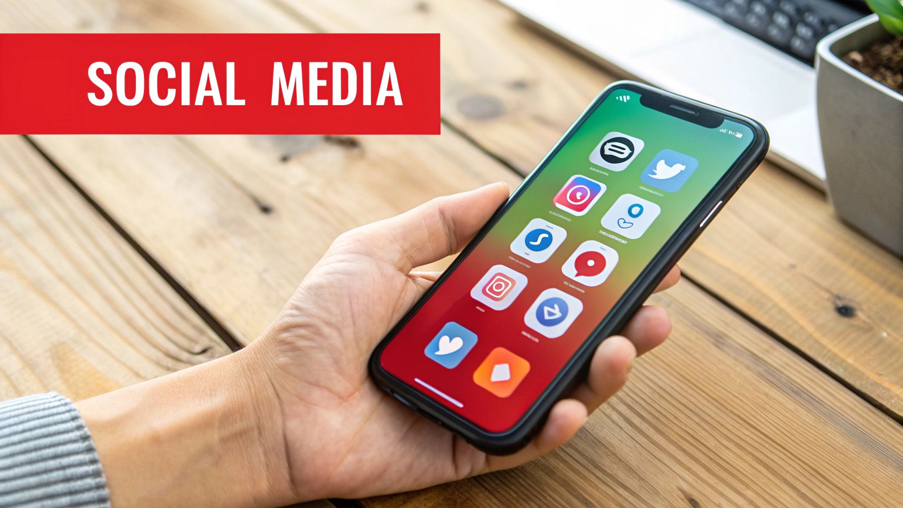 Infographic detailing social media distribution benefits