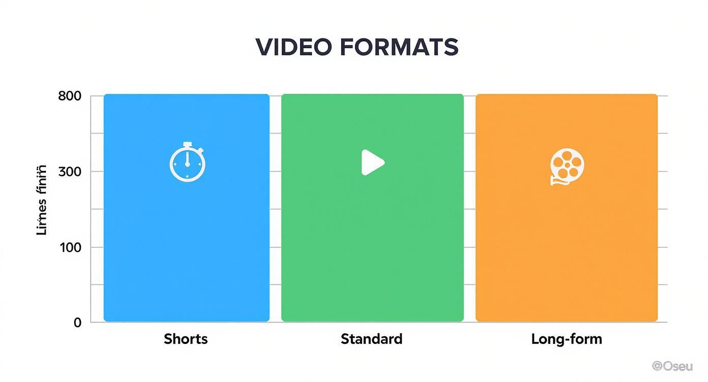 Infographic about youtube videos length
