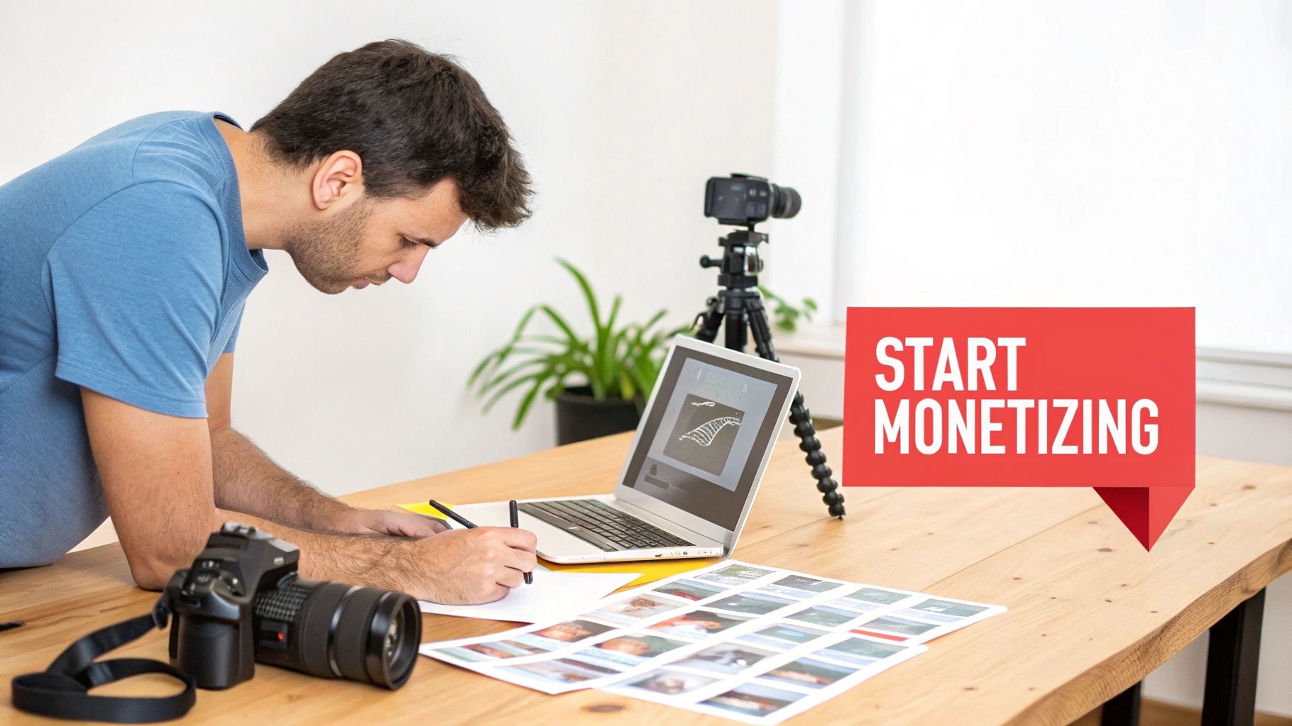 Diagram illustrating YouTube ad revenue concepts like CPM and RPM