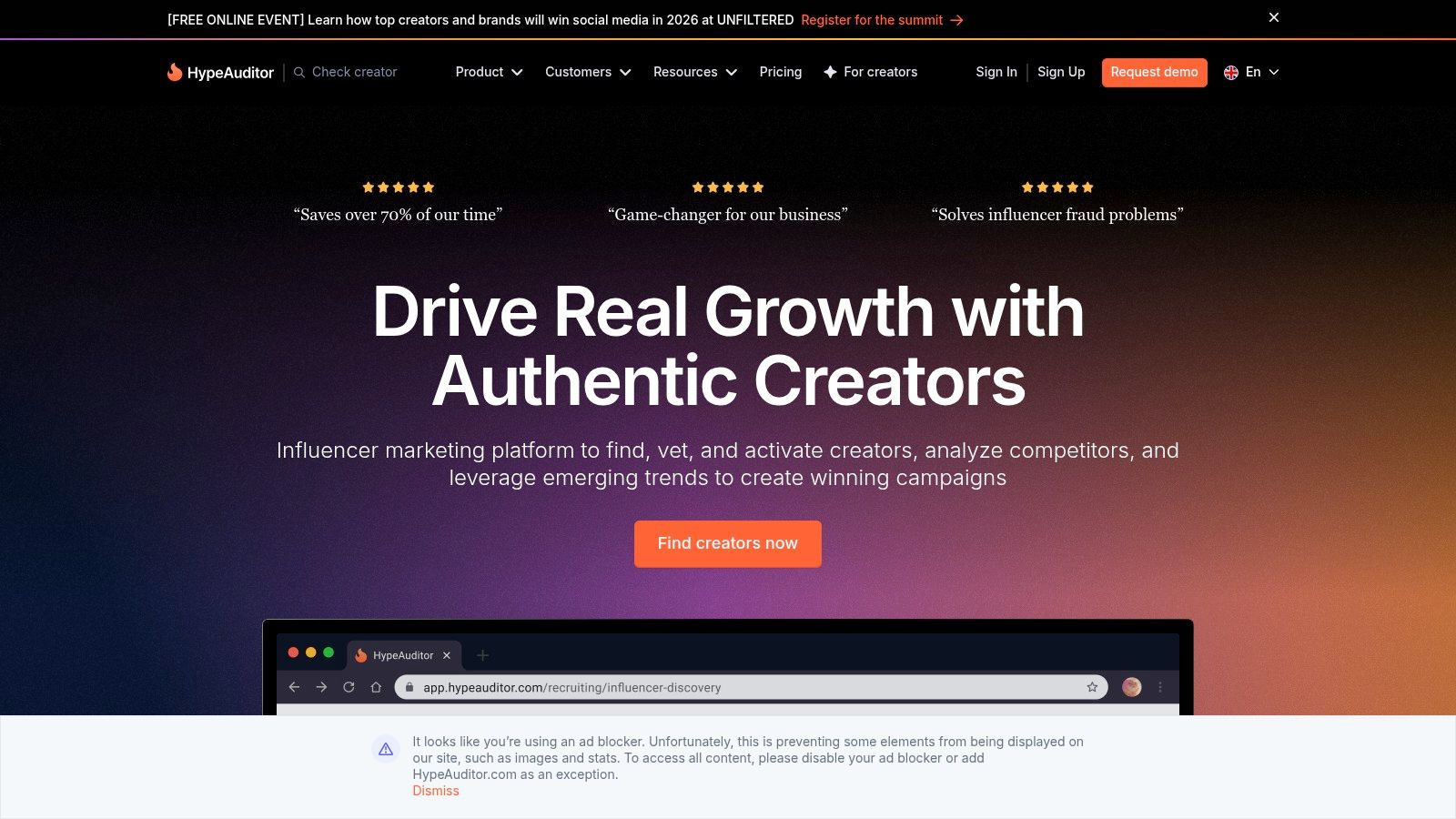 A screenshot of the HypeAuditor website showcasing its YouTube channel rankings and analytics interface.