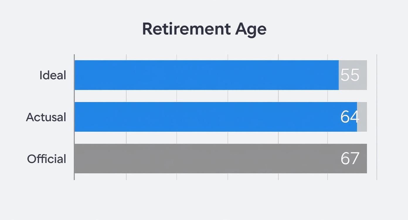 Infographic about can i retire at 55