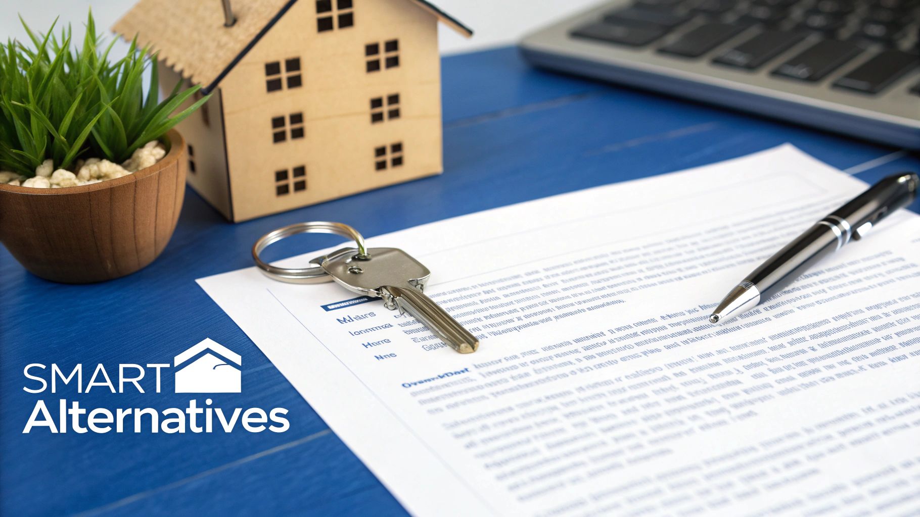 A person reviewing their financial options carefully at a desk.