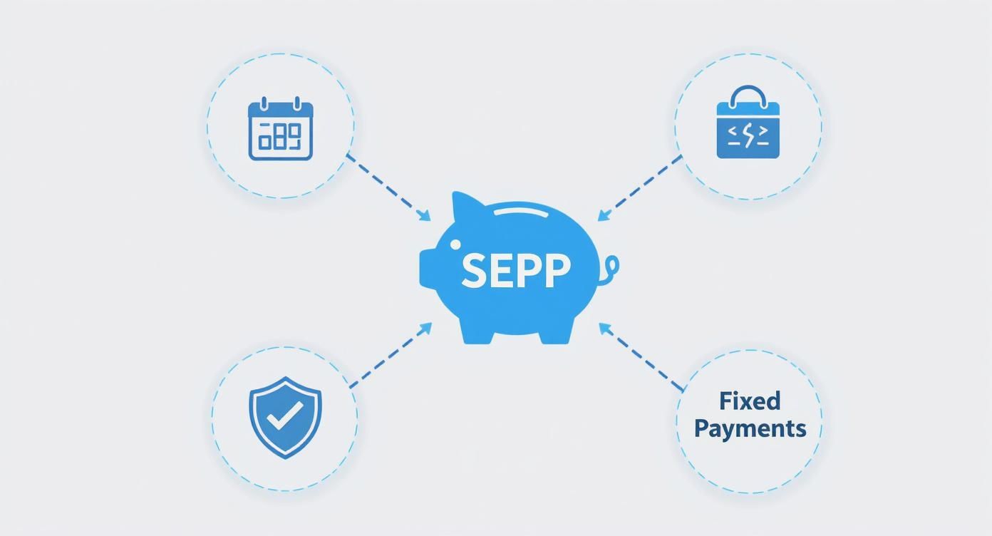 Infographic about substantially equal periodic payments sepp