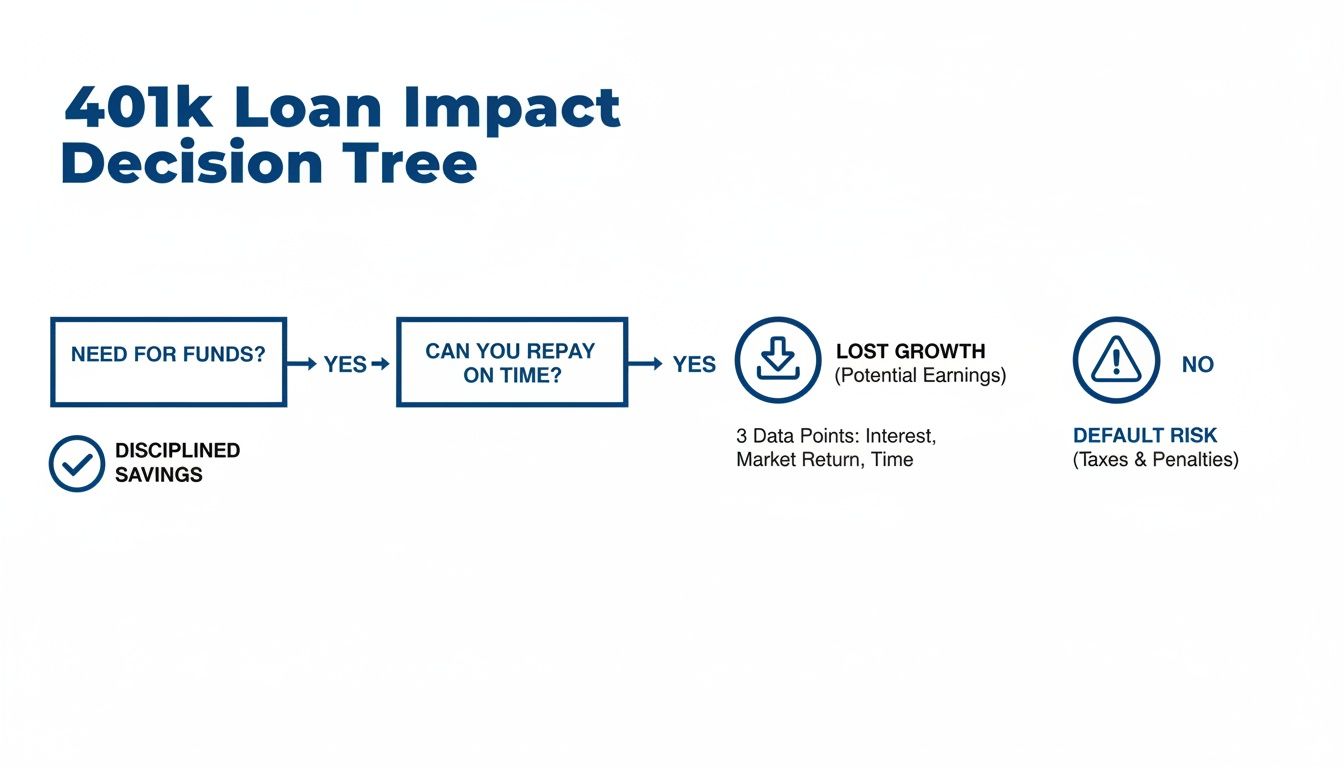 Infographic about can you borrow from 401k