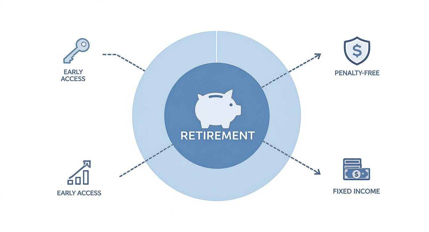 Infographic about what is a 72t withdrawal