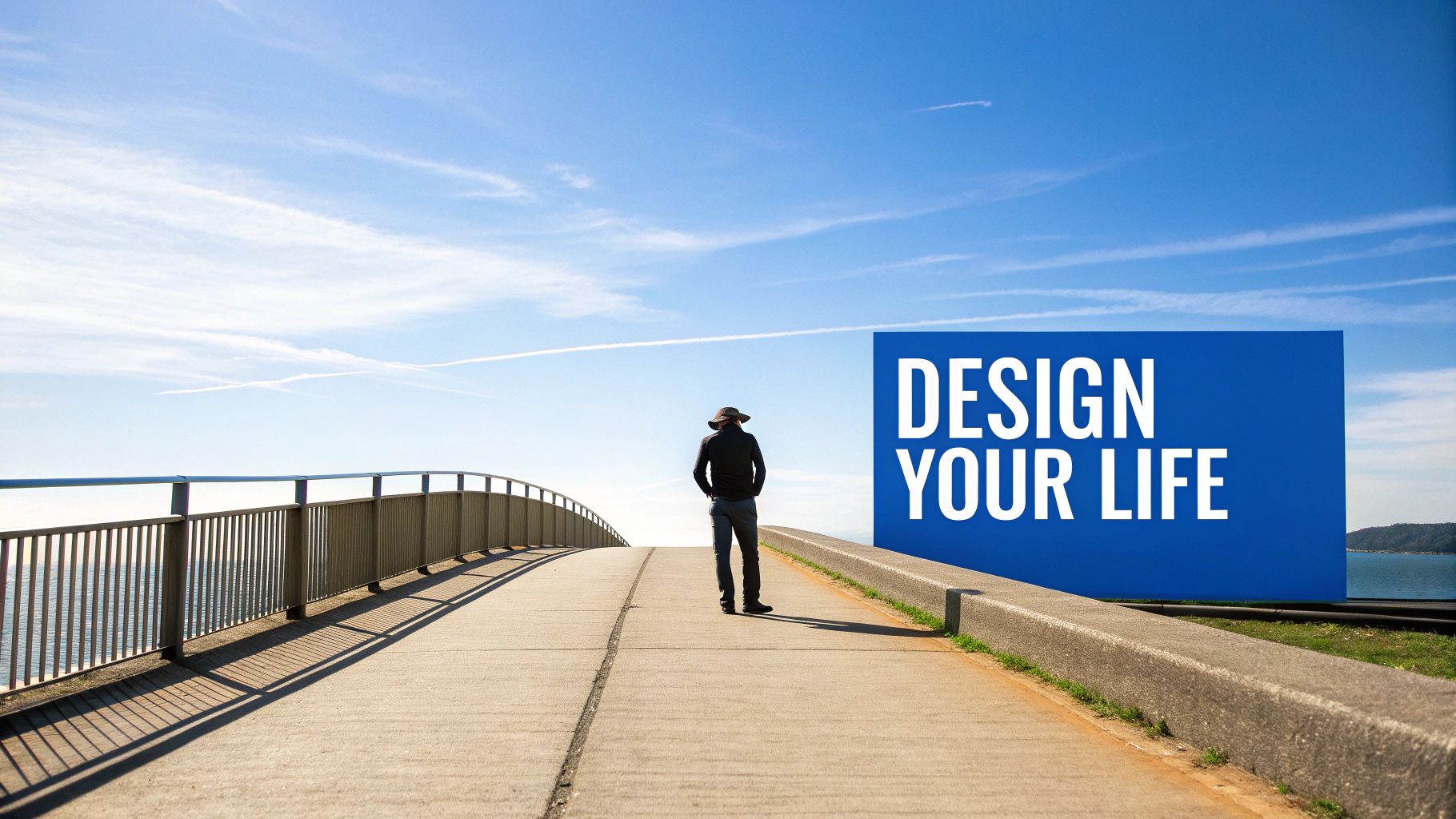 A person sitting on a dock by a lake, looking at a calm sunset, symbolizing the peace of early retirement planning.