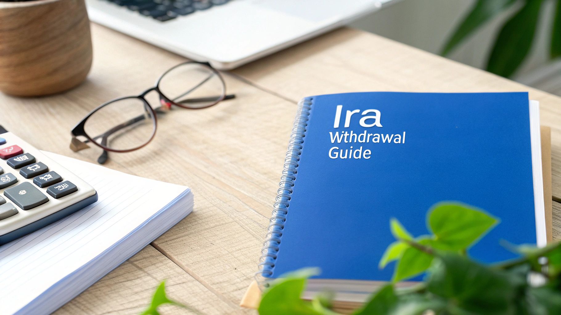 A person reviewing financial documents and planning for retirement.