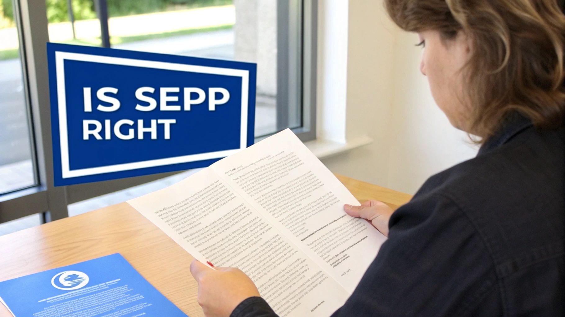 A person at a crossroads, evaluating different financial paths.