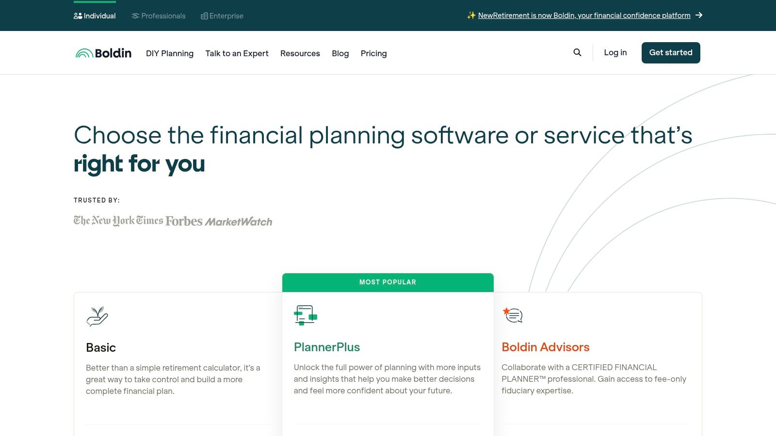 Boldin (formerly NewRetirement) Planner and PlannerPlus