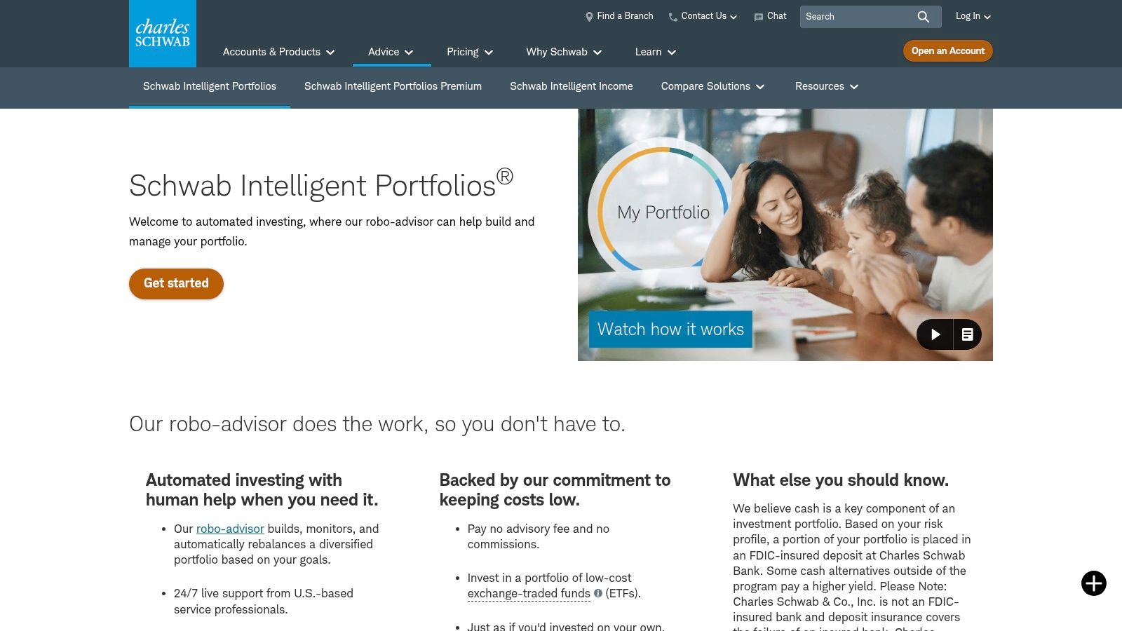 Charles Schwab Intelligent Portfolios + Intelligent Income