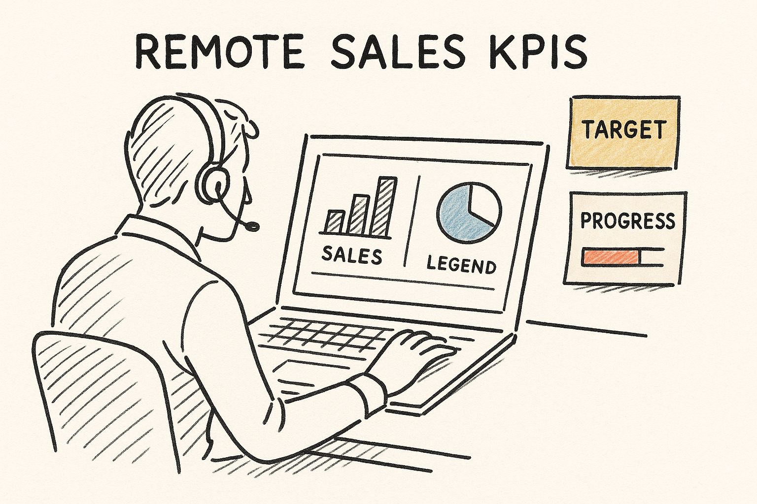 Infographic about how to manage remote sales team