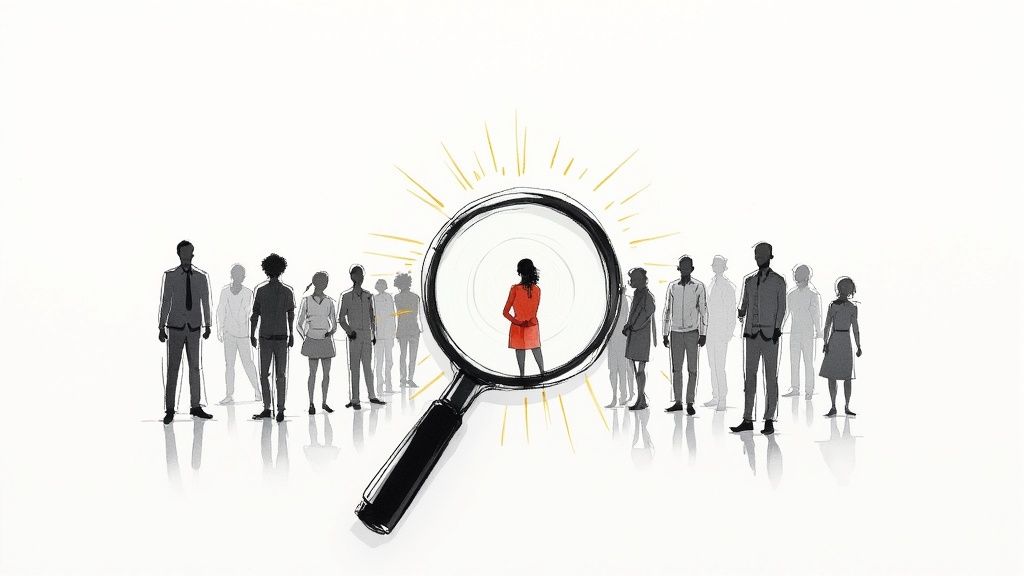 A person reviewing sales data on a computer screen, representing the modern, informed buyer.