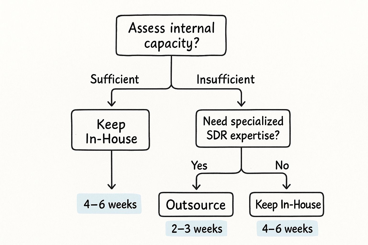 Infographic about sdr outsourcing
