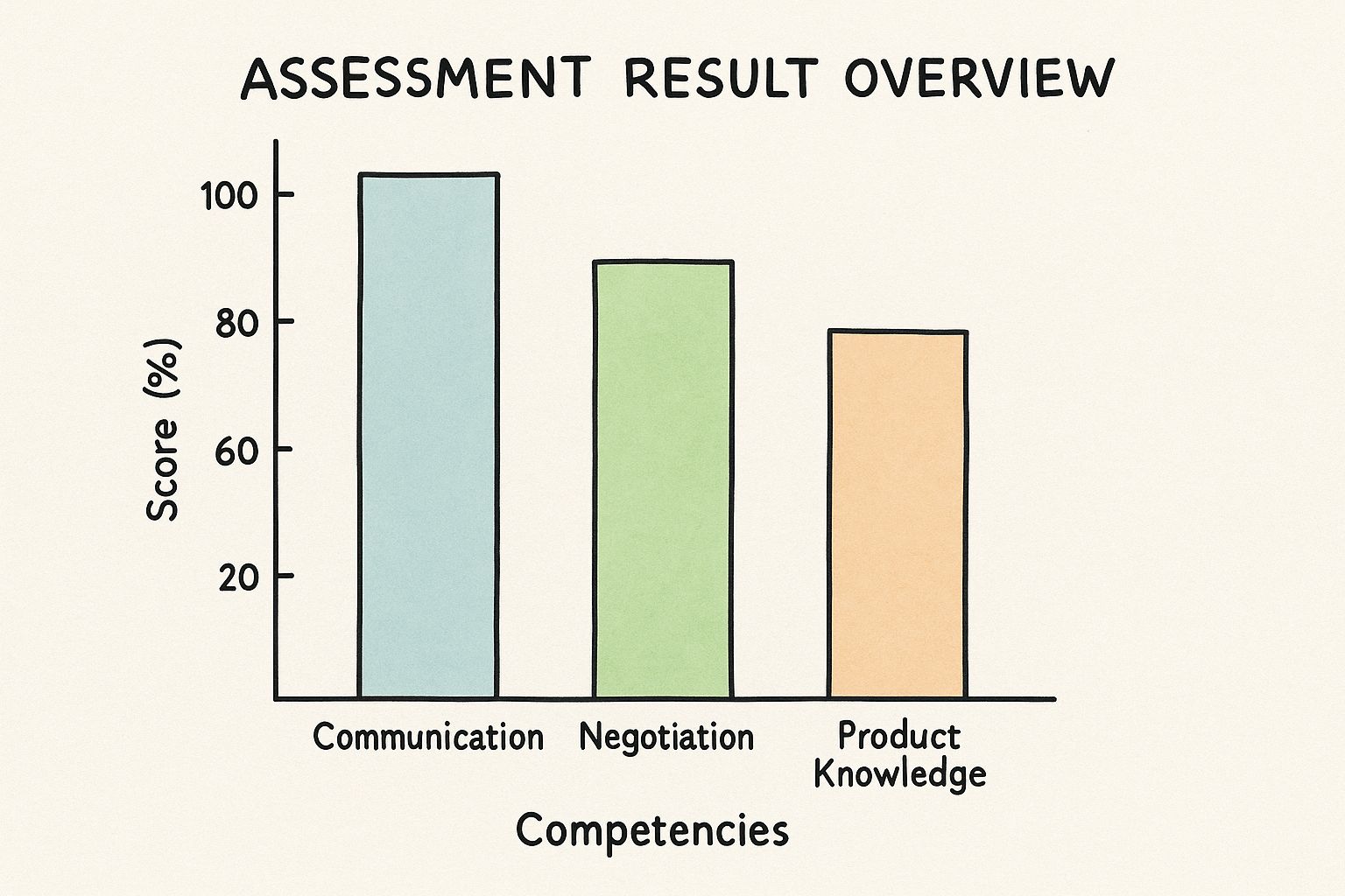 Infographic about sales skills assessment