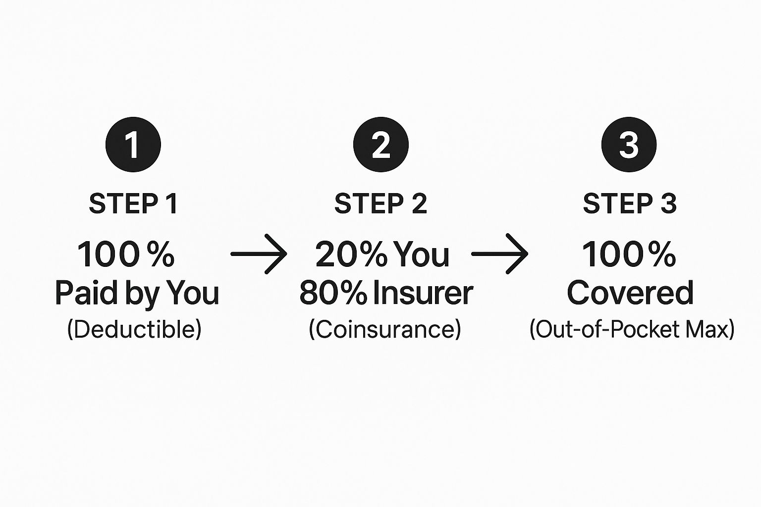 Infographic about what does coinsurance mean in health insurance