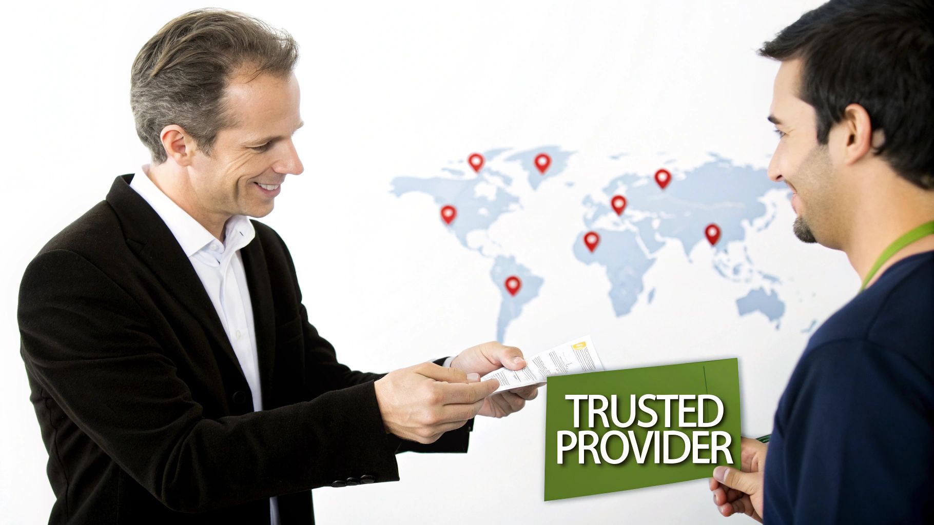 A smiling professional woman having a video consultation with a doctor on her laptop